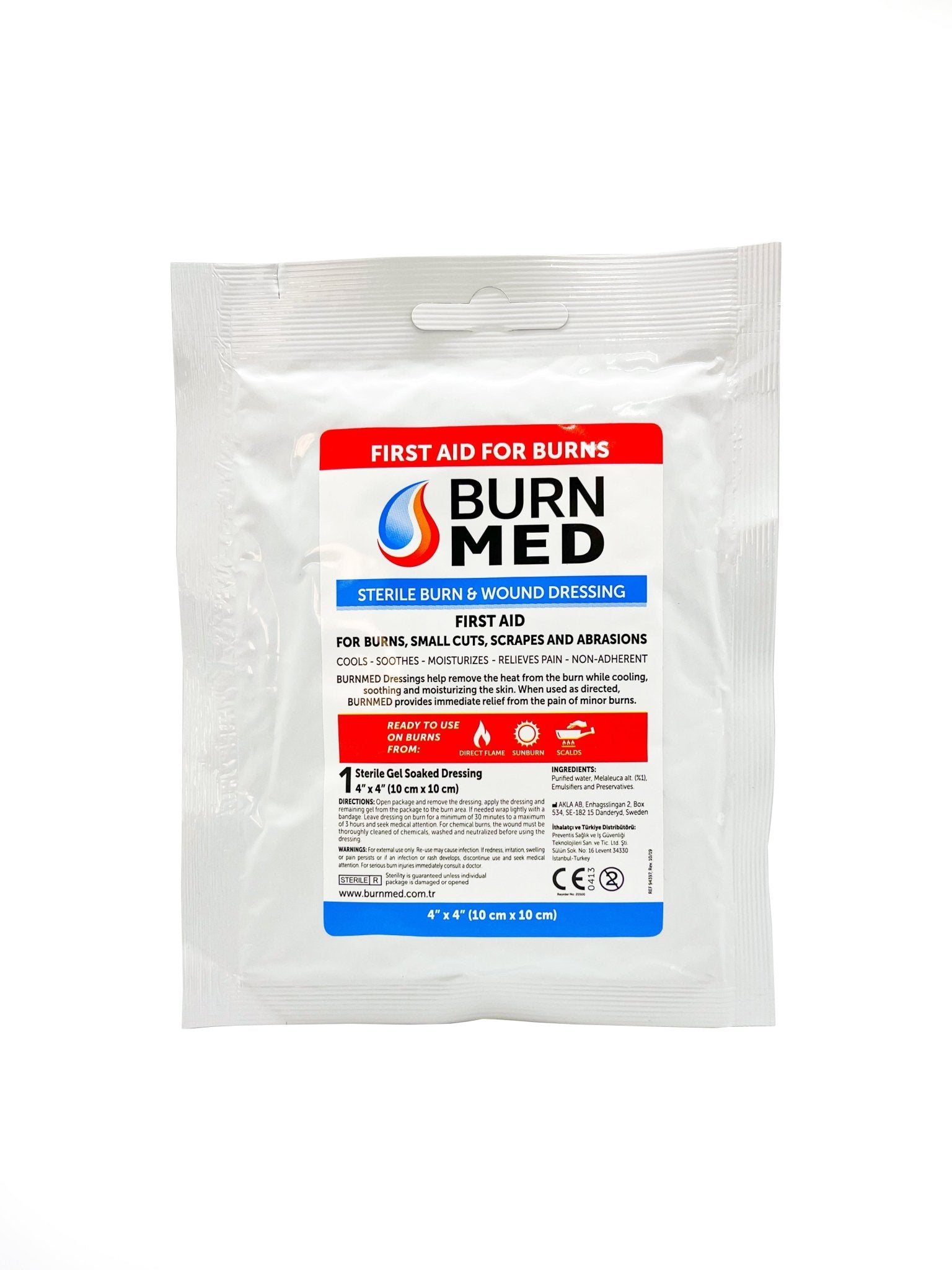 BURNMED YANIK İLK YARDIM PANSUMANI 10X10CM - BURNMED