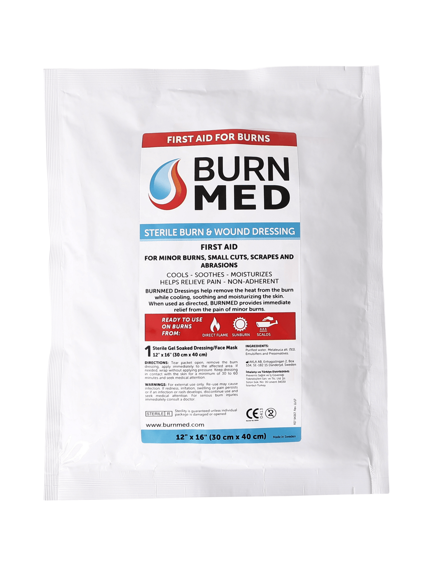 BURNMED YANIK İLK YARDIM PANSUMANI 30X30CM - BURNMED